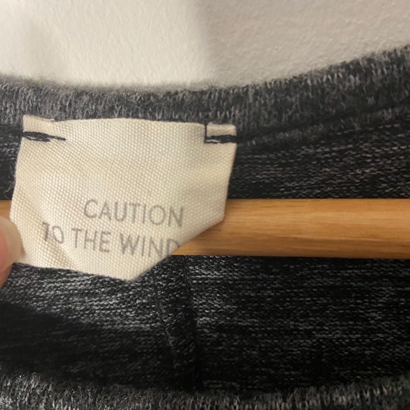 Caution To The Wind Ruffle Sleeve Tee - Picture 4 of 5